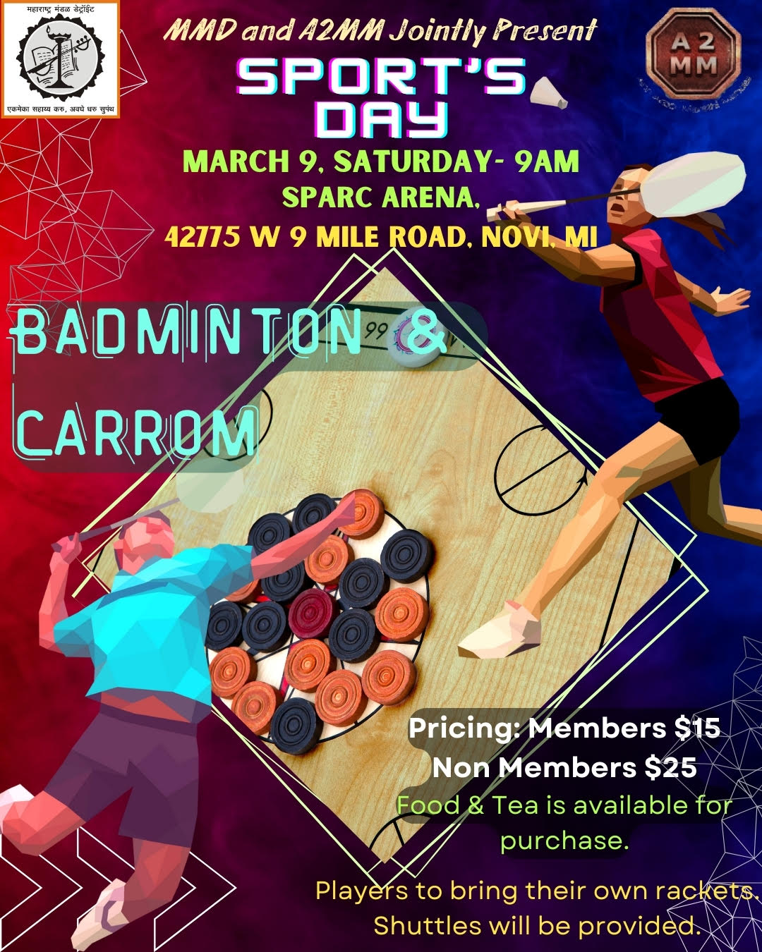 Badminton-Carrom Tournament 2024